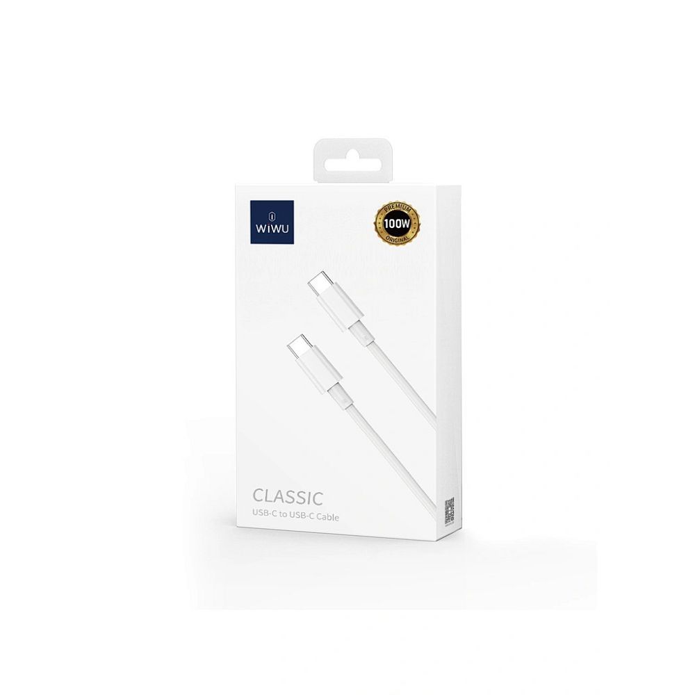 WiWU - Kabel USB serii Classic Wi-C007 USB A do USB C 5A - biały