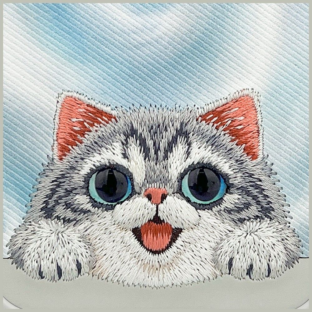 NIMMY case BIG EYED LYING SILVER SHADED CAT compatible with MagSafe for IPHONE 18 Pro/17 Pro black