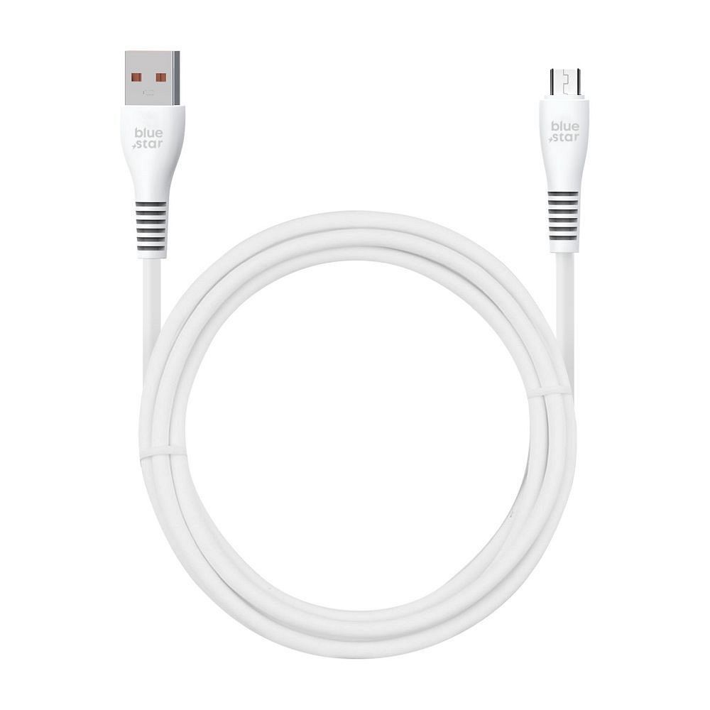 Kabel USB A do Micro USB Blue Star 2A 1 m DC99M biały