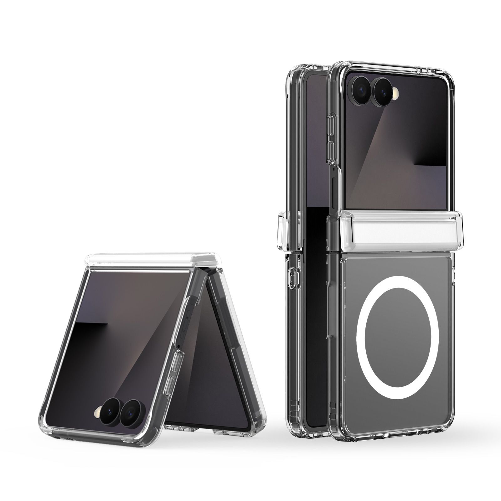 DUX DUCIS case CLIN MAG compatible with MagSafe for SAMSUNG Z Flip 8 transparent