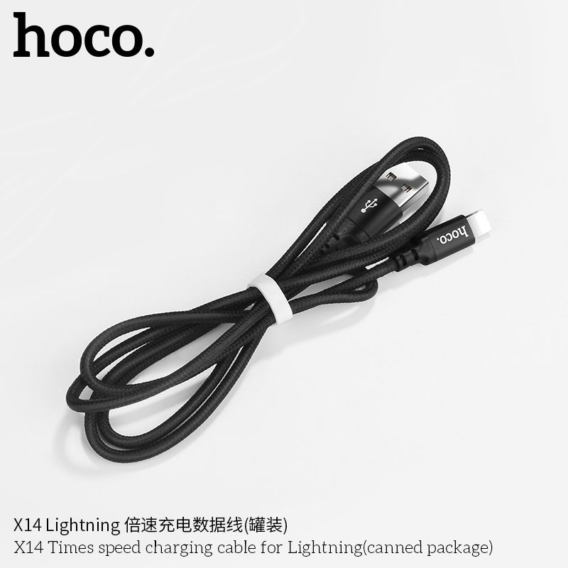 HOCO cable USB A to Lightning X14 1 m black