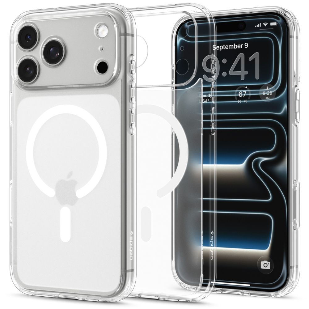 SPIGEN case ULTRA HYBRID compatible with MagSafe for IPHONE 17 Pro/18 Pro frost white