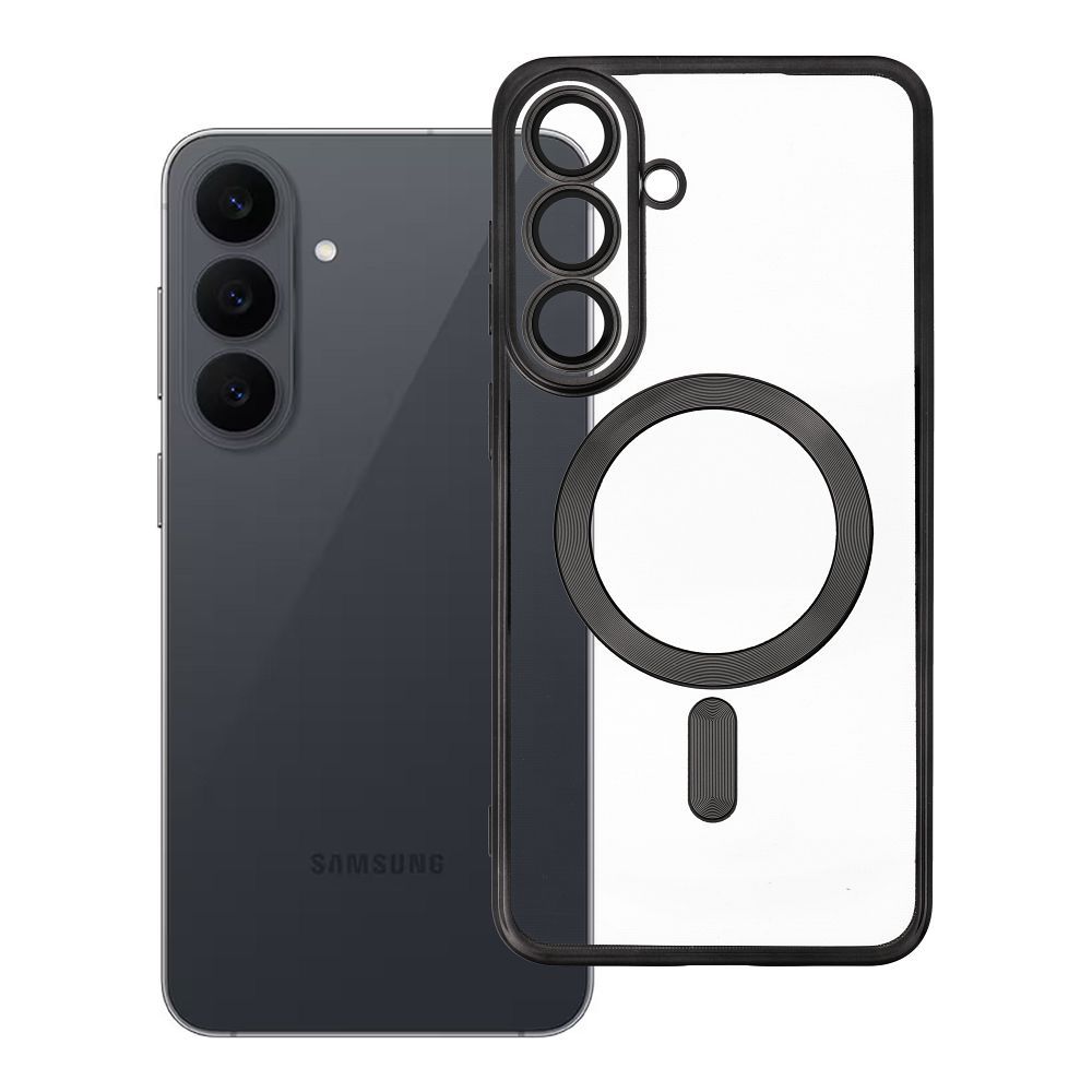 Case for Samsung S26 FE Electro Mag Cover compatible with MagSafe black