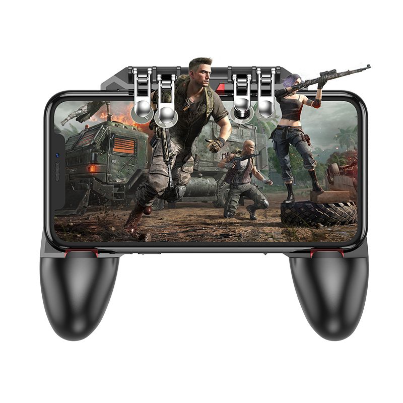 Game controller for phone Hoco GM7 six finger black