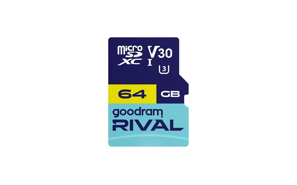 GOODRAM RIVAL Memory card microSD 64GB 100MB/s class 10 UHS-I V30 with adapter SD