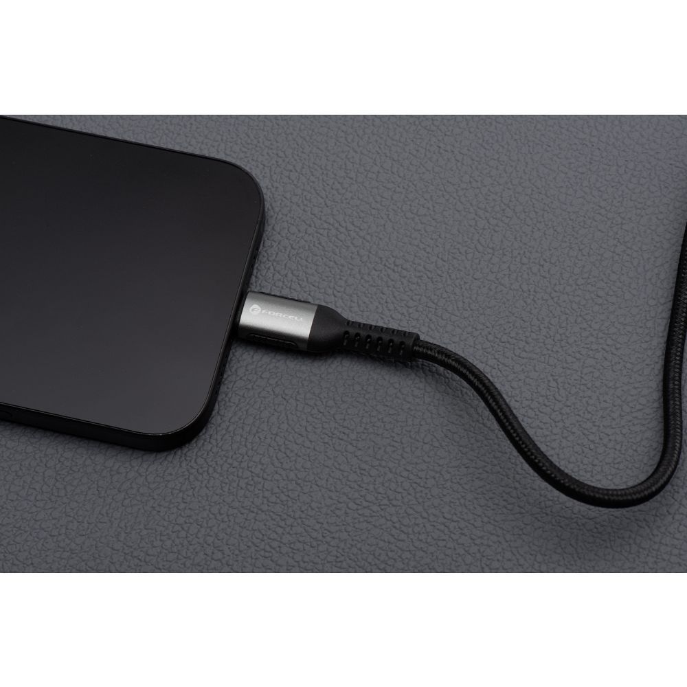 Kabel USB A do Lightning Forcell F-Energy 2,4A 12W Cafule 3 m C257 czarny