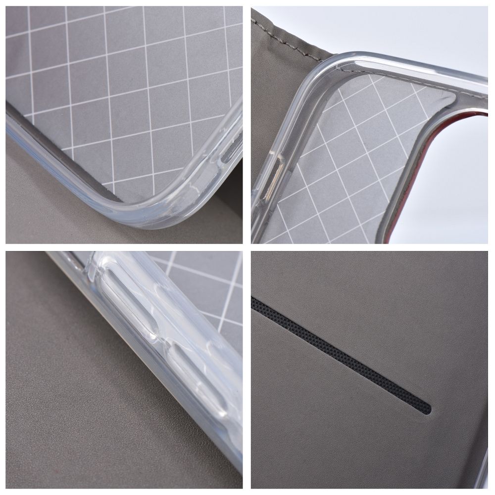 Flip case for Xiaomi 18 PRO MAX Smart Magneto burgundy