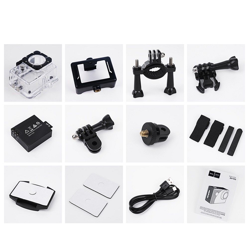 HOCO sports camera with screen 2" 1080P/30fps DV100 black