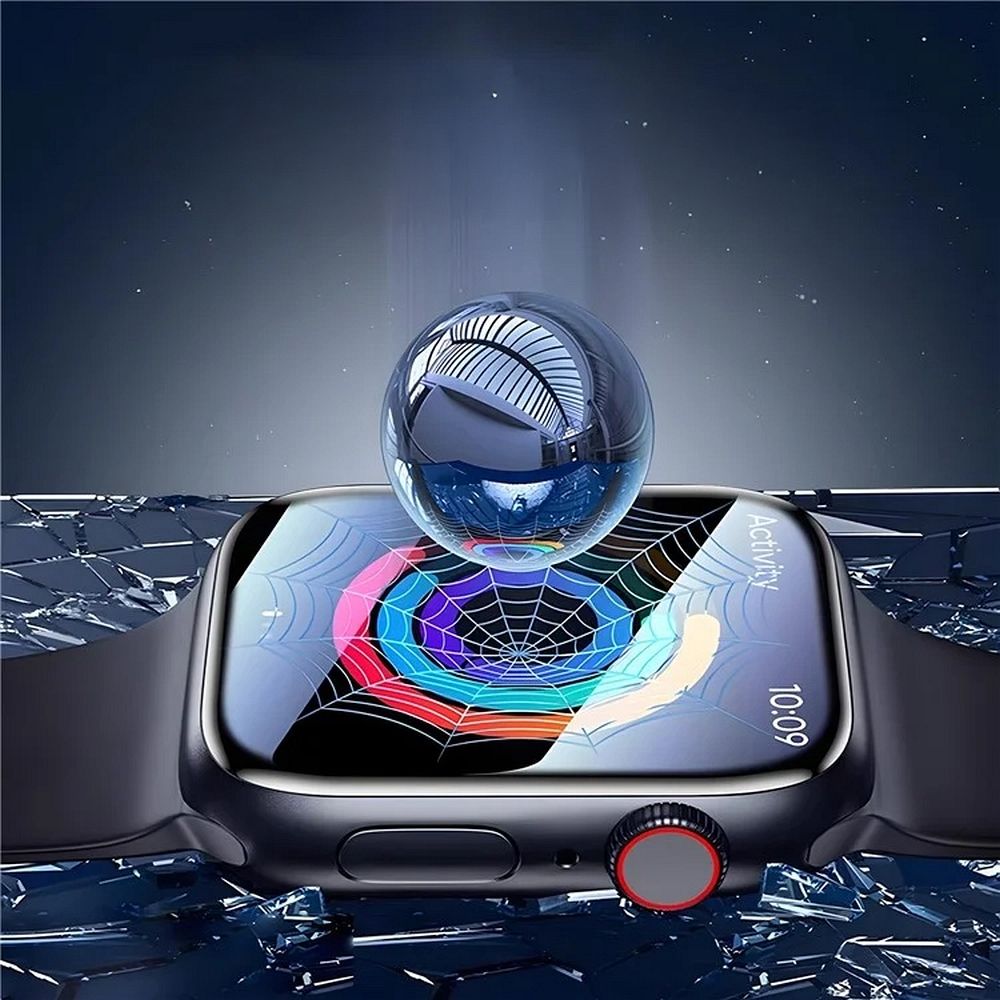 Wiwu - Szkło hartowane z aplikatorem Easy Install do Apple Watch 46mm