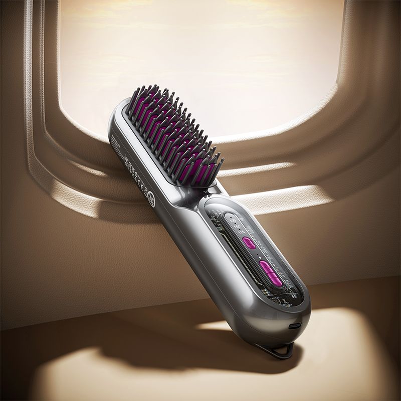 Hair straightener Hoco with comb HP45 gray