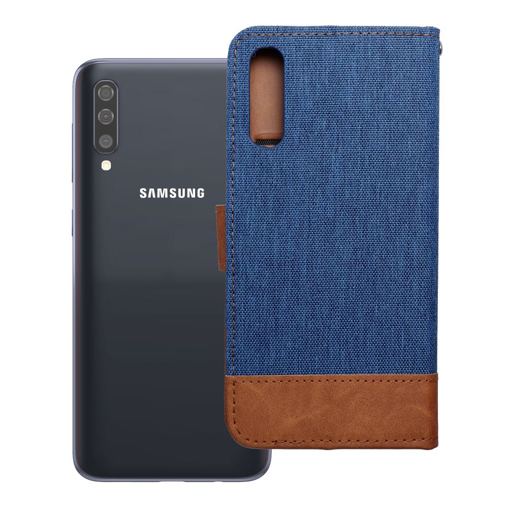 Flip case for Samsung A50 Jeans Book blue