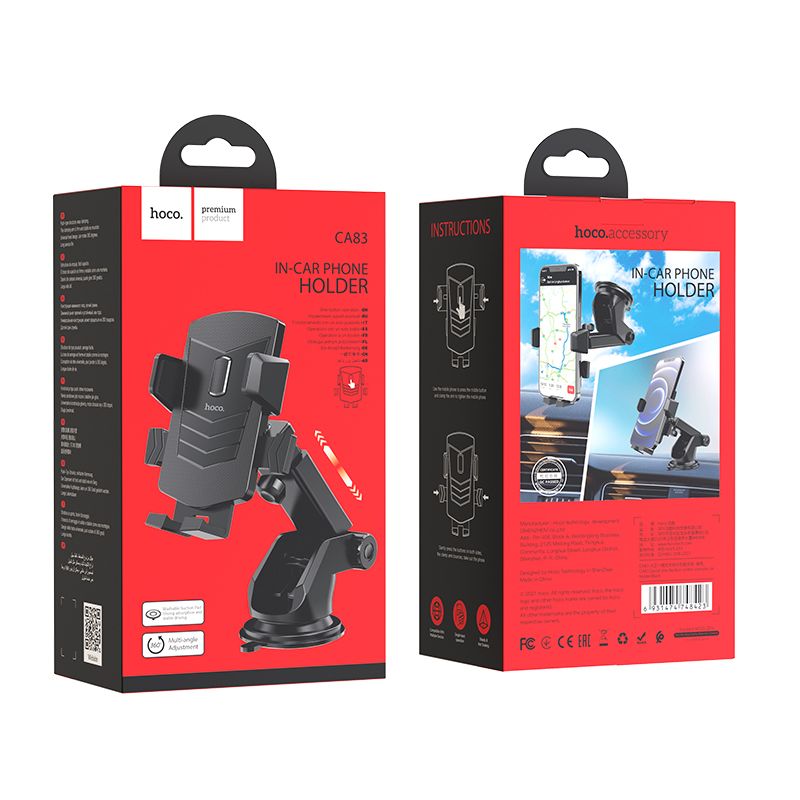 Car phone folder Hoco windshield / dashboard CA83 black