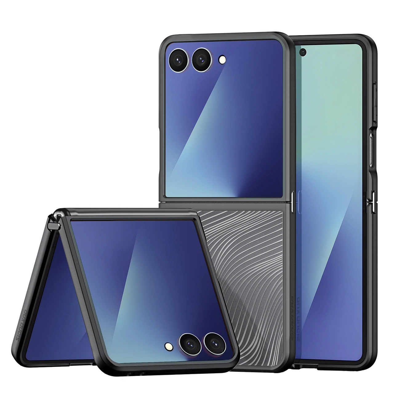DUX DUCIS case AIMO for SAMSUNG Z Flip7 (Full Window Version) black