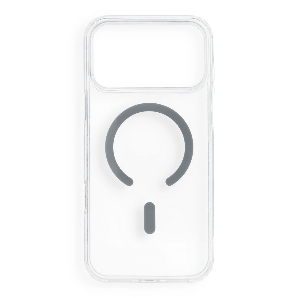 Case for iPhone 18 Pro Max / 17 Pro Max Drop Glue Colorful Ring Mag Cover compatible with MagSafe gray