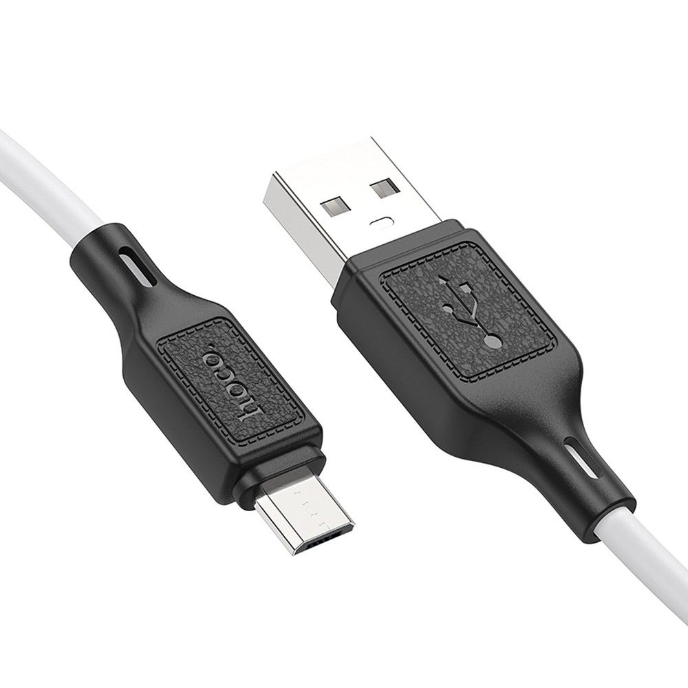 Kabel USB A do Micro USB Hoco 2,4A 1 m X90 biały