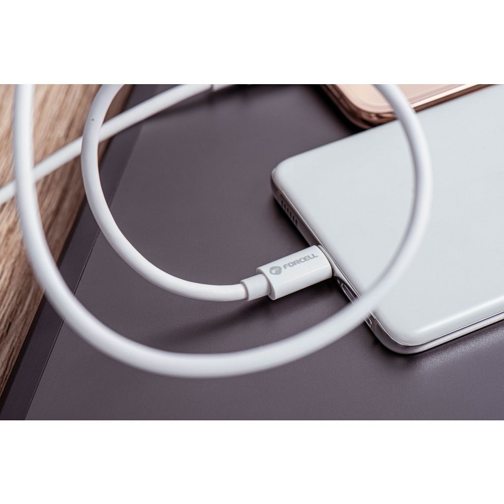 Kabel USB A do USB C Forcell F-Energy QC4.0 3A 66W 1 m C336 biały