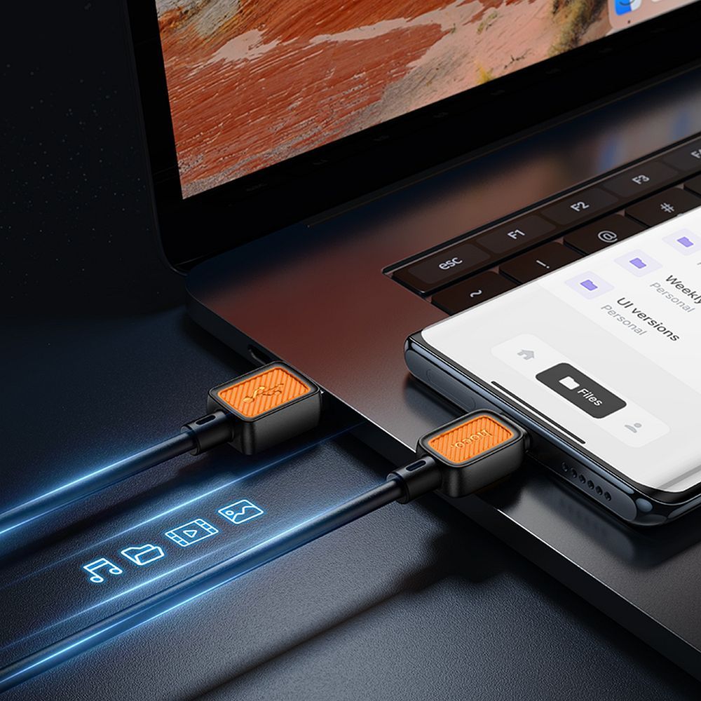 Kabel USB A do Micro USB Hoco 2,4A 1 m X108 czarny