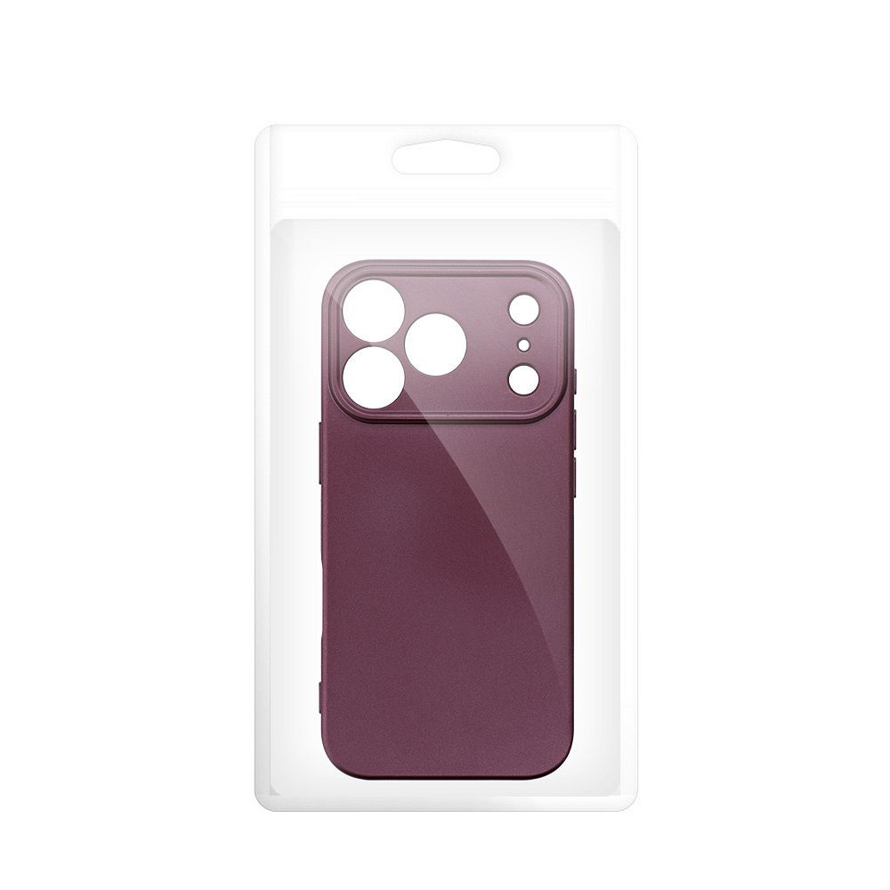 Case for iPhone 18 Pro Max / 17 Pro Max Metallic burgundy