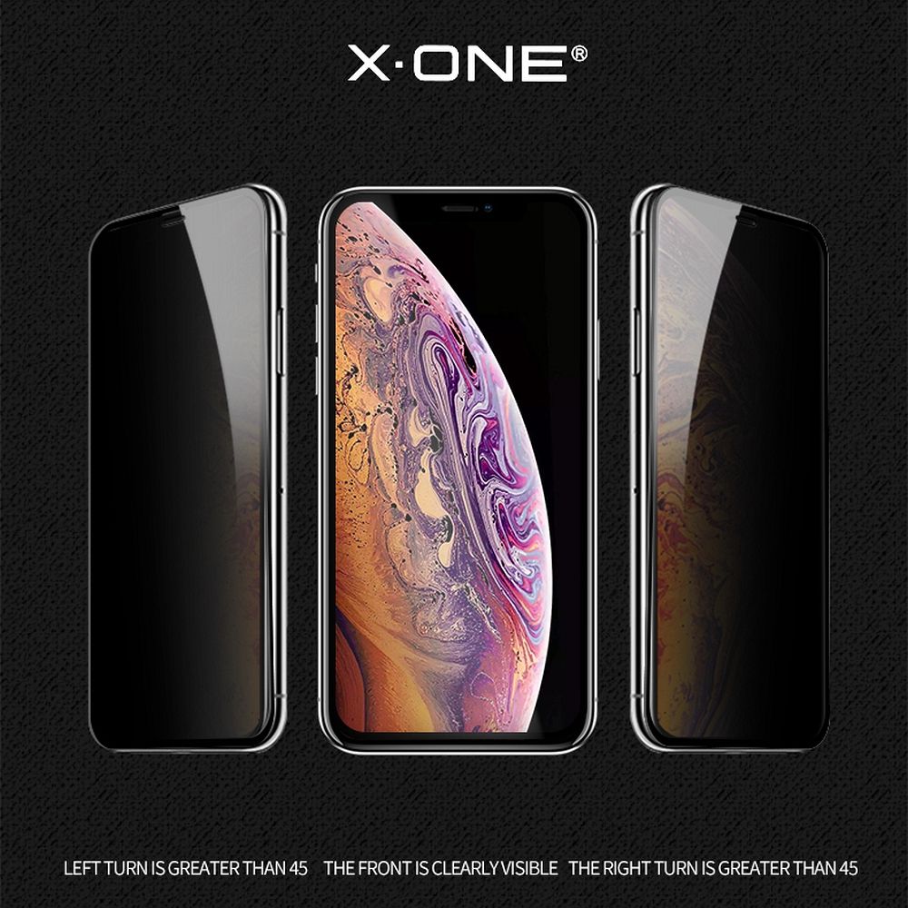 X-ONE Full Cover Extra Strong Privacy - for SAMSUNG A37 5G (full glue) tempered glass 9H