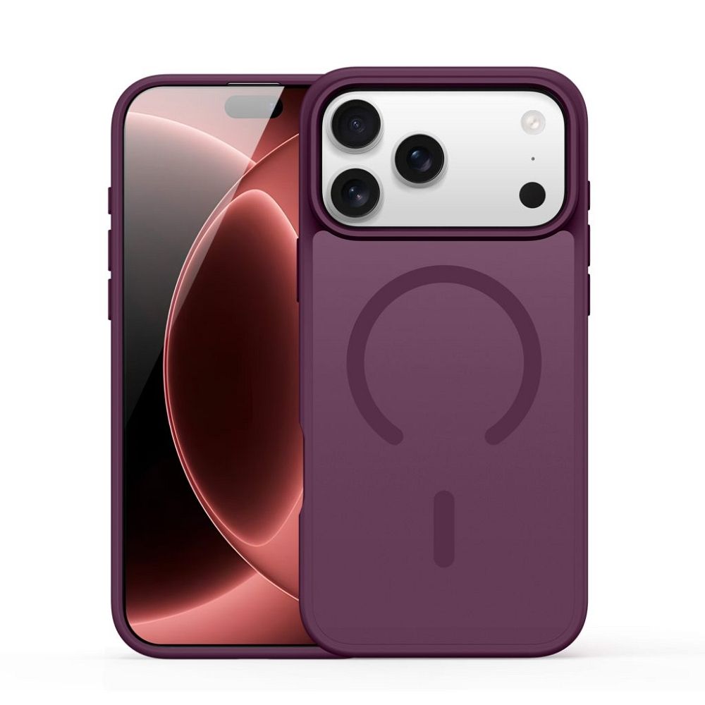 DUX DUCIS case YIND compatible with MagSafe for iPhone 18 Pro Max / 17 Pro Max (Open Ring Version) dark cherry