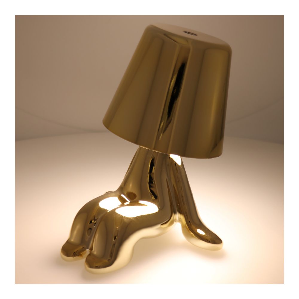 Lampka nocna GOLD MAN Art Deco siedzący (wzór 6) MLTL