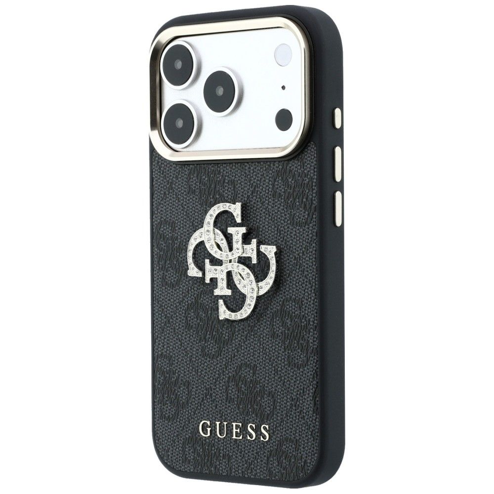 Case for IPHONE 18 Pro /17 Pro (Big Strass Logo 4G) brown