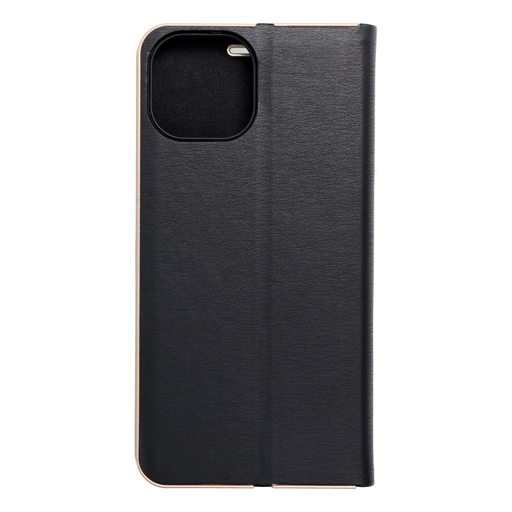 LUNA Book Gold for IPHONE 15 black