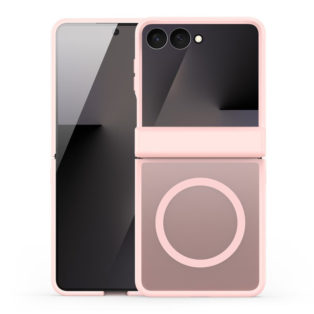 DUX DUCIS case YIND compatible with MagSafe for SAMSUNG Z Flip 8 light pink