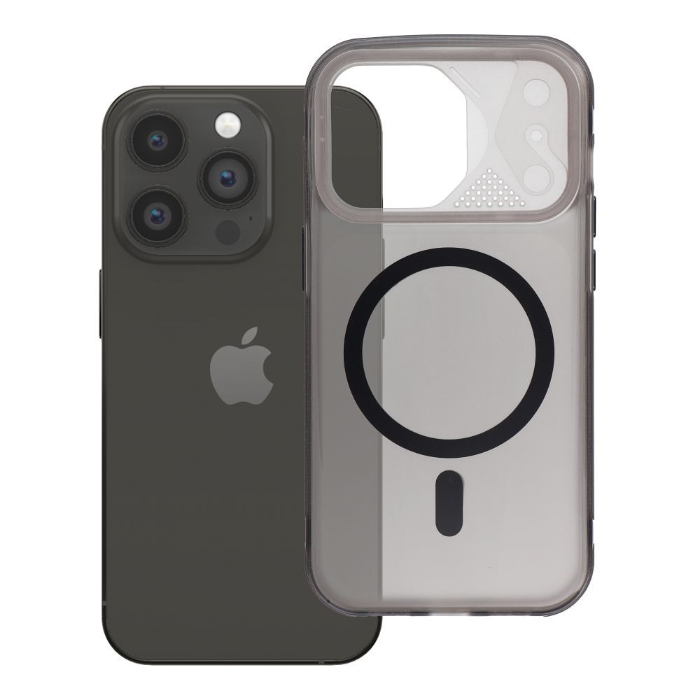 Case for iPhone 14 PRO Aurora compatible with MagSafe black