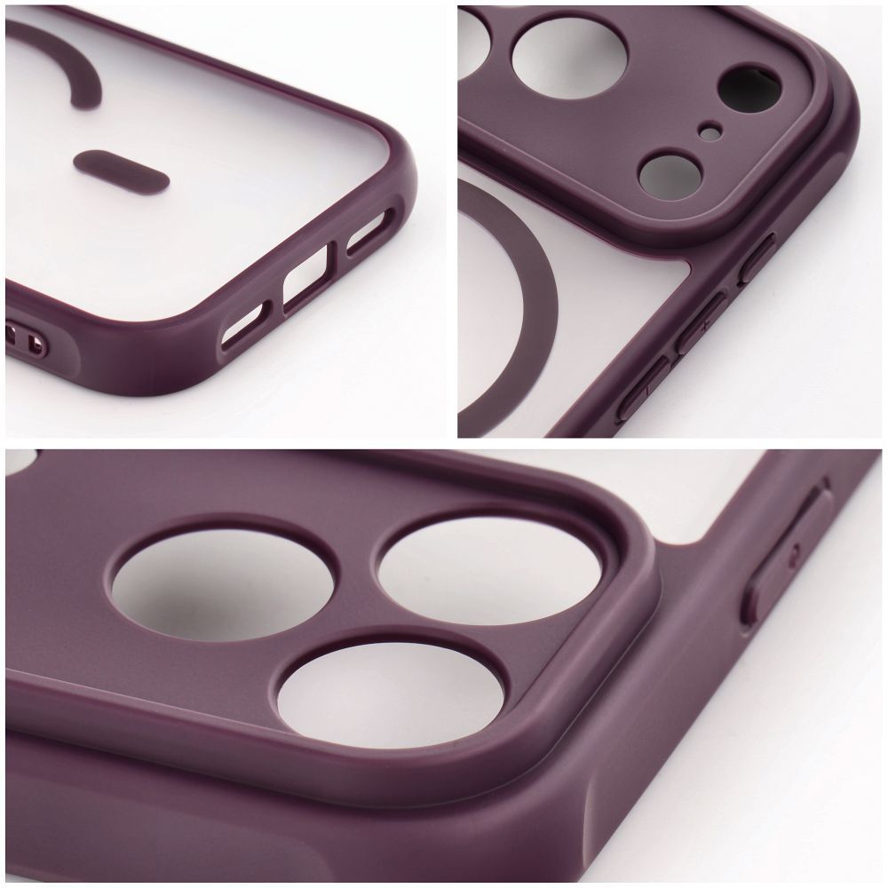 Case for iPhone 18 Pro Max / 17 Pro Max Full Matte Mag Cover compatible with MagSafe burgundy