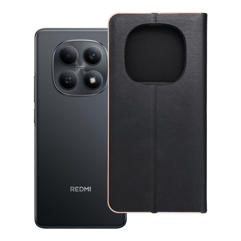 Flip case for Xiaomi Redmi NOTE 15 5G Luna Book Gold black