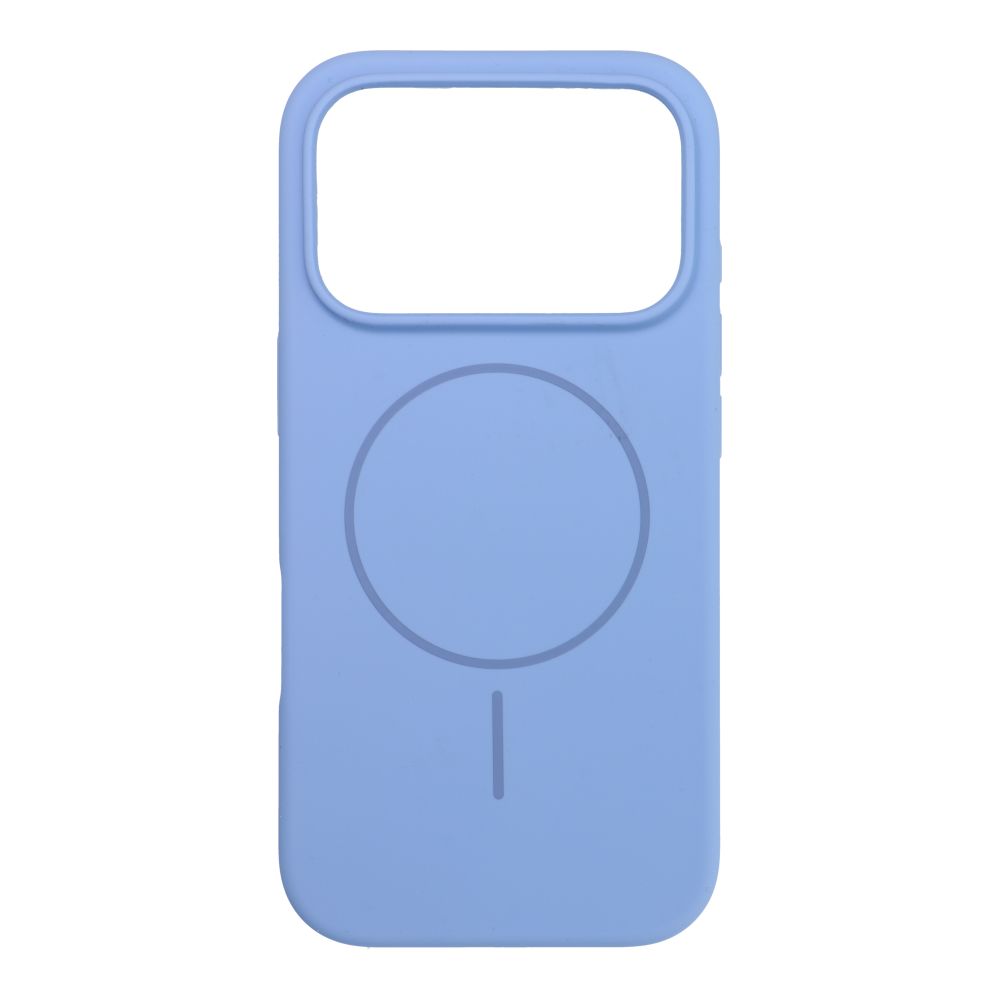 Case for iPhone 18 Pro / 17 Pro Silicone 2mm (camera protection) compatible with MagSafe light blue