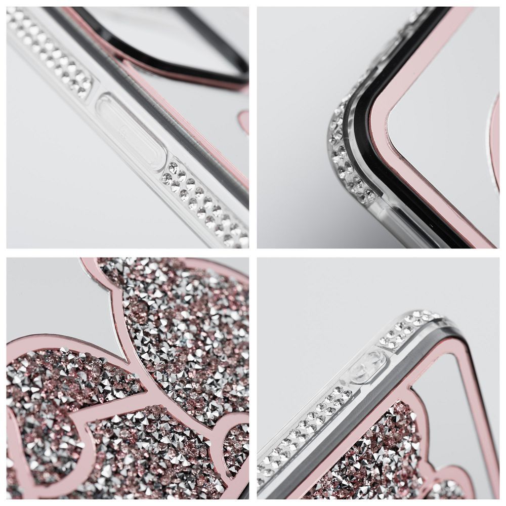 Futerał TEDDY BEAR do IPHONE 16 Plus różowy