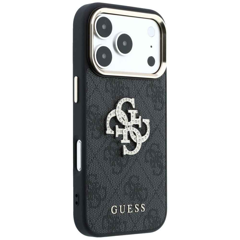 Case for IPHONE 18 Pro /17 Pro (Big Strass Logo 4G) brown