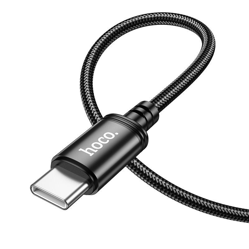 Hoco USB-A–USB-C kábel, 3 A, 1 m, X89, fekete