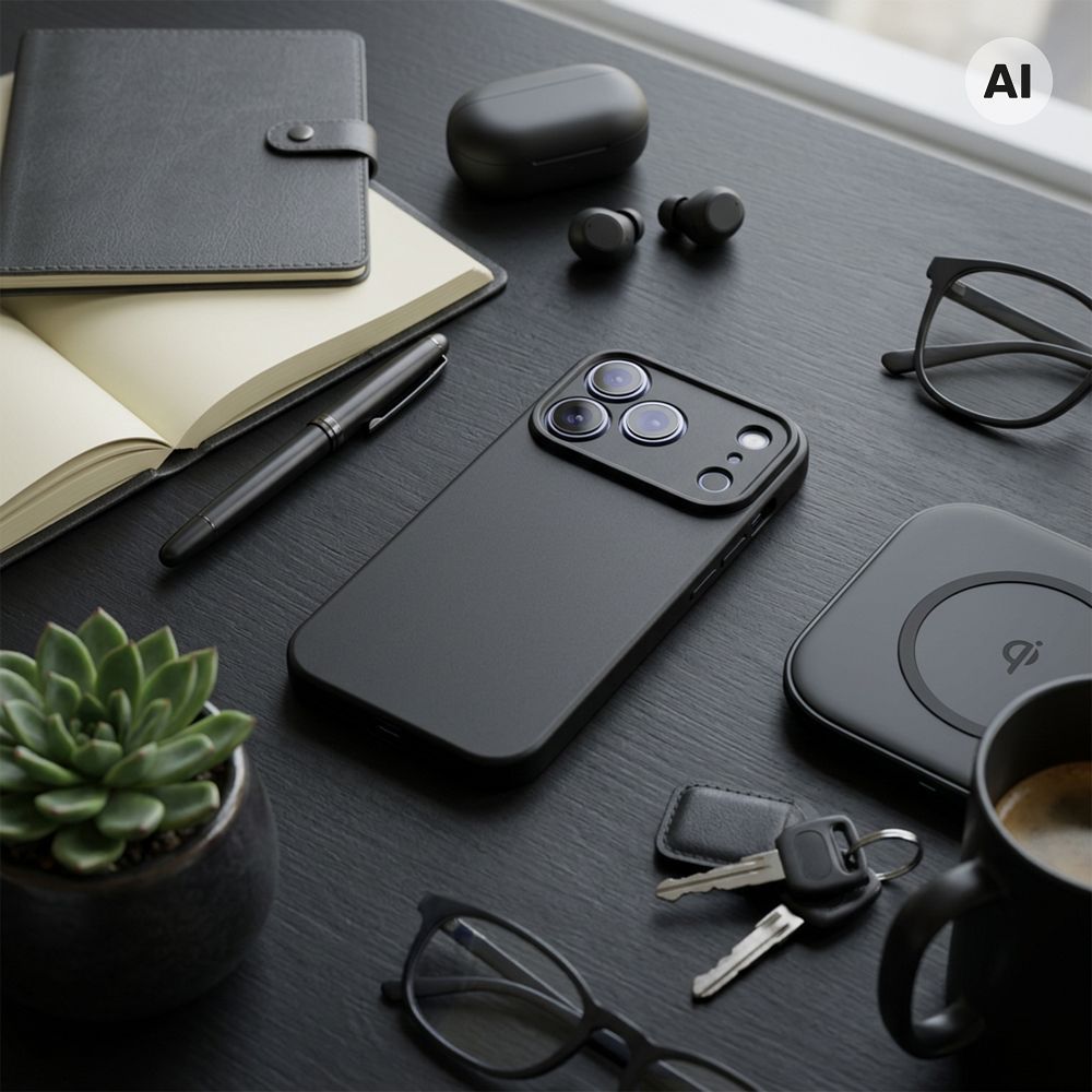 Tok az iPhone 18 Pro / 17 Pro készülékhez – Fémes fekete
