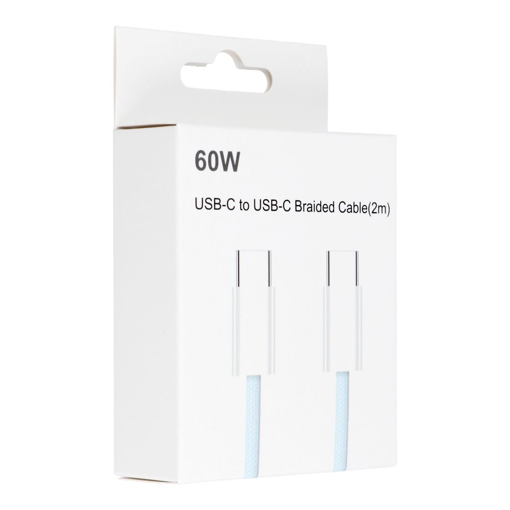 Kabel Typ C do Typ C PD QC3.0 3A 60W C263 2 m niebieski