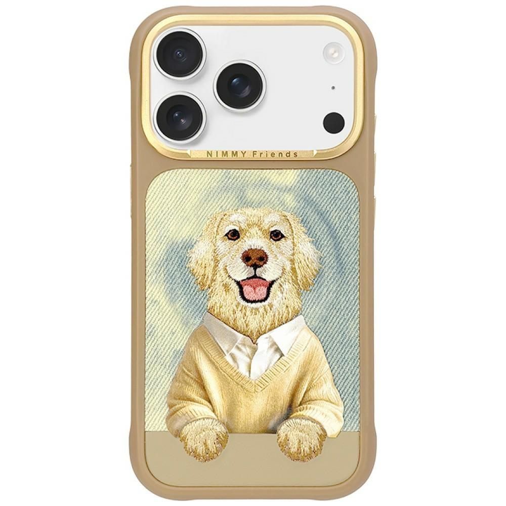 NIMMY case GENTLE PETS SERIES DOG compatible with MagSafe for IPHONE 18 Pro/17 Pro brown