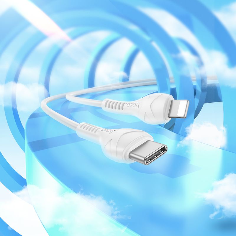 Kabel USB C do Lightning Hoco PD 27W 1 m X37 biały