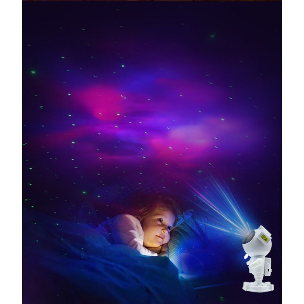 Projektor gwiazd astronauta z głośnikiem bluetooth X2502 czerwony