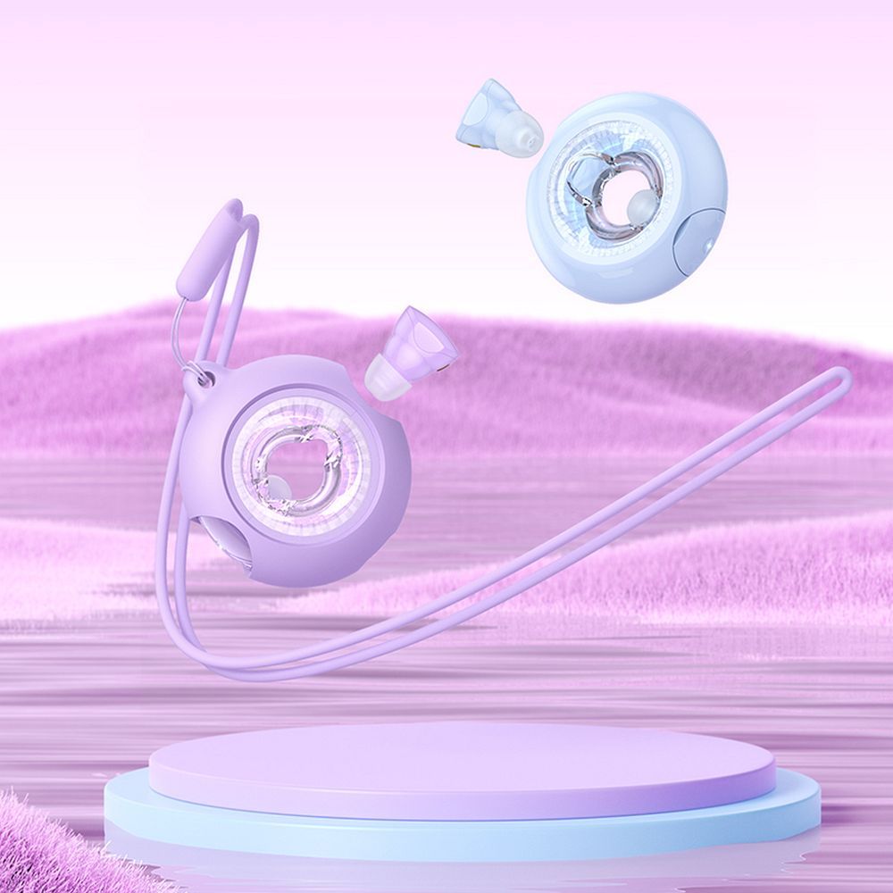 Słuchawki bezprzewodowe douszne Hoco TWS EW71 fioletowe