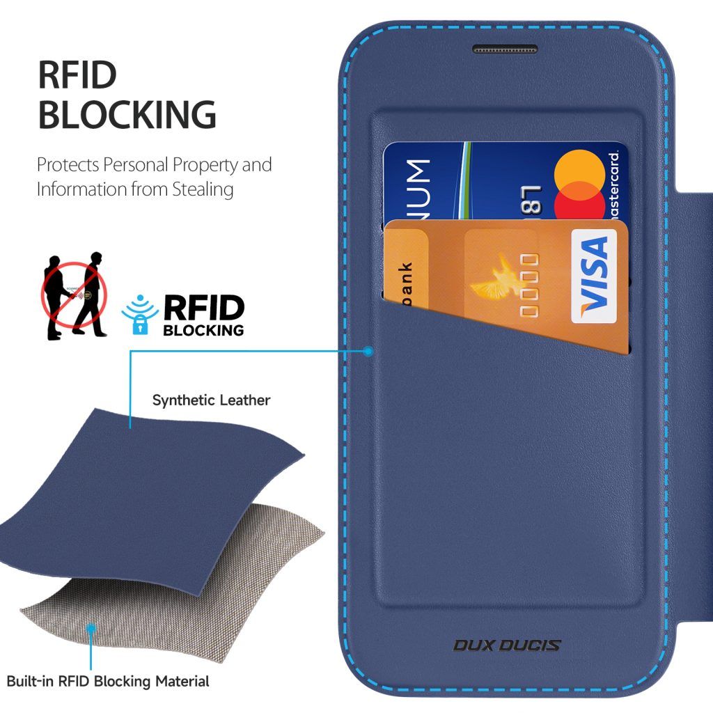 DUX DUCIS case SKIN X PRO compatible with MagSafe for iPhone 18 Pro / 17 Pro (Open Ring Version) blue