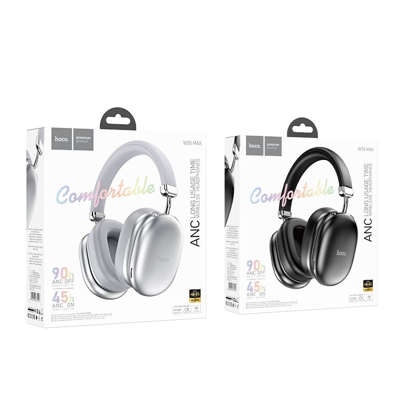 Wireless headphones Hoco ANC W35 Max white