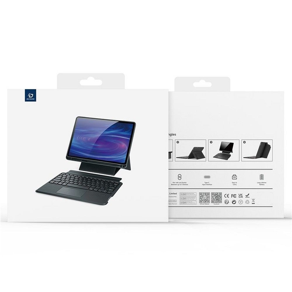 DUX DUCIS case DK foldable with Wireless Keyboard for SAMSUNG Tab S9 black