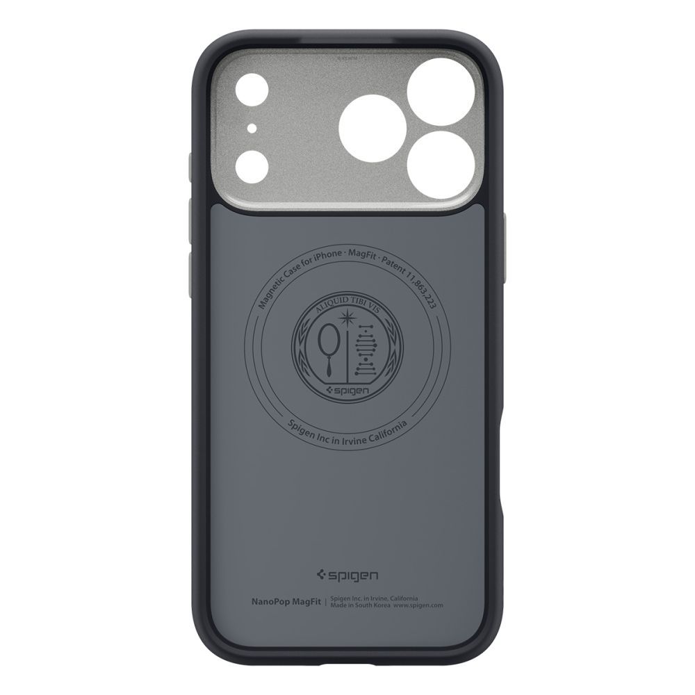 SPIGEN case NANO POP MAG compatible with MagSafe for IPHONE 17 Pro Max black sesame