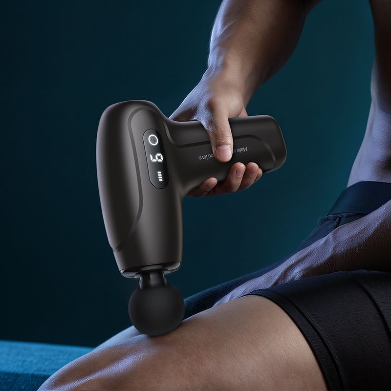 Electric mini silent massager GUN Hoco HP51 metal gray
