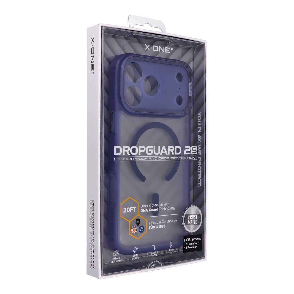 X-ONE Dropguard 2S compatible with MagSafe for iPhone 18 Pro Max / 17 Pro Max navy blue