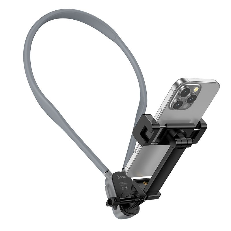 Neck universal phone holder Hoco K30 black gray
