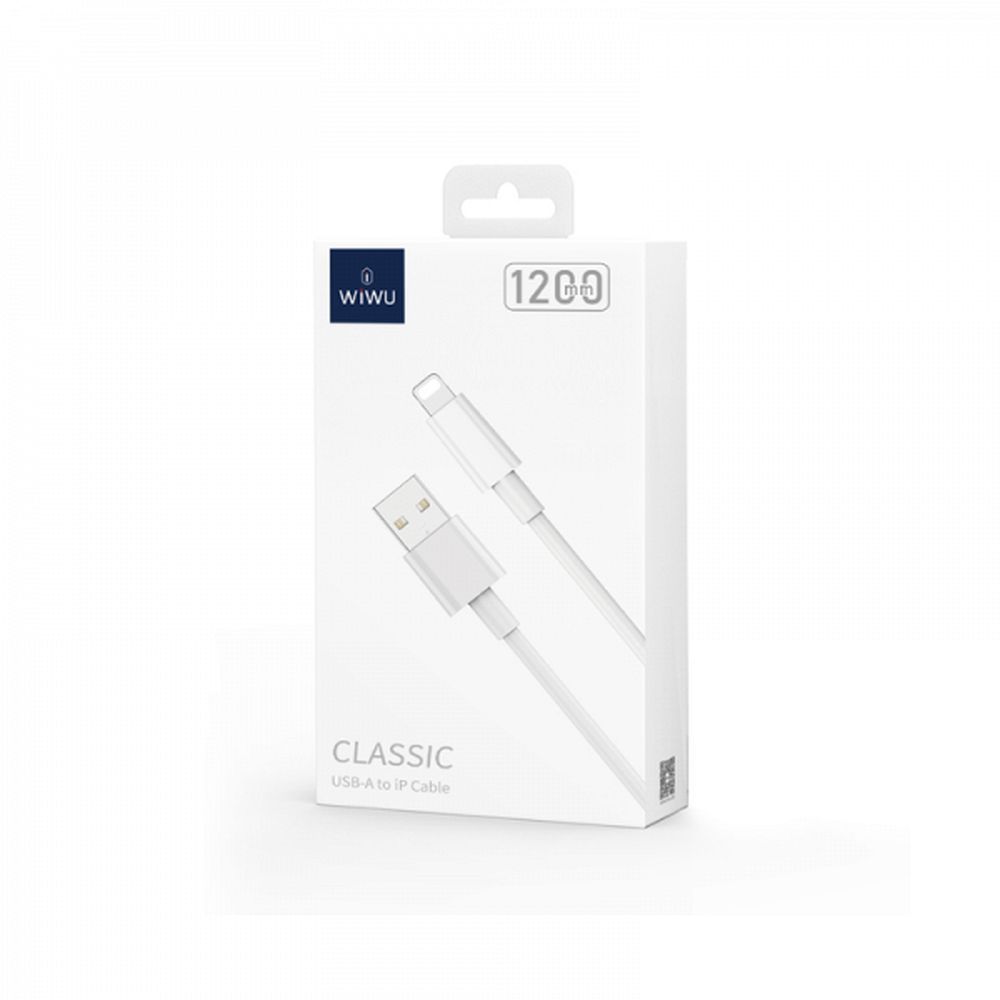 WiWU - Kabel USB serii Classic Wi-C006 USB A do Lightning 2,4A - biały
