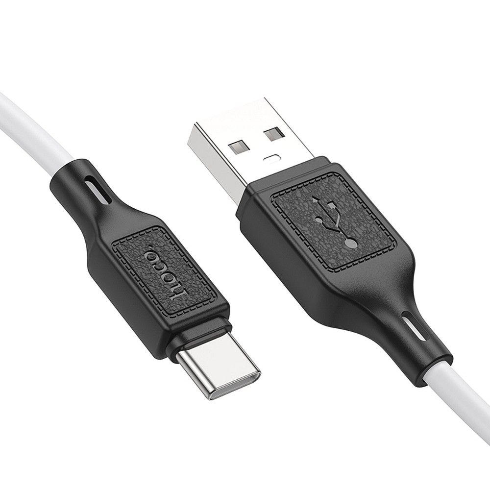 Kabel USB A do USB C Hoco 3A 1 m X90 biały